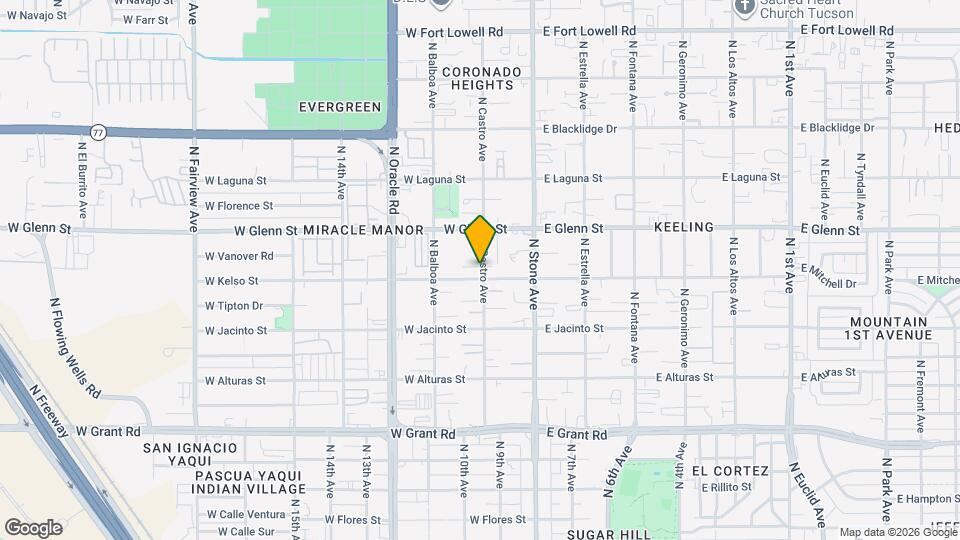 204 W Kelso St Map and Location Details