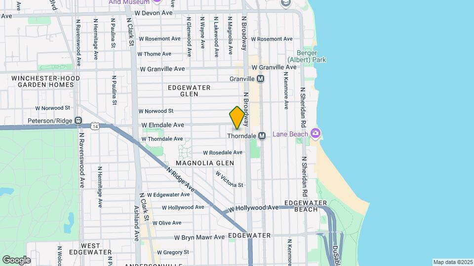 5943 N Magnolia Ave Map and Location Details