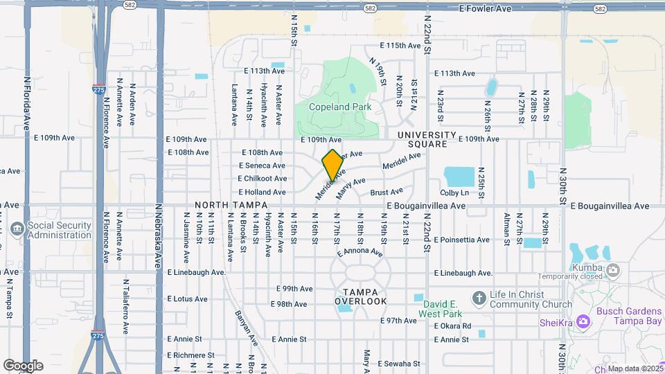 1511 Meridel Ave Map and Location Details