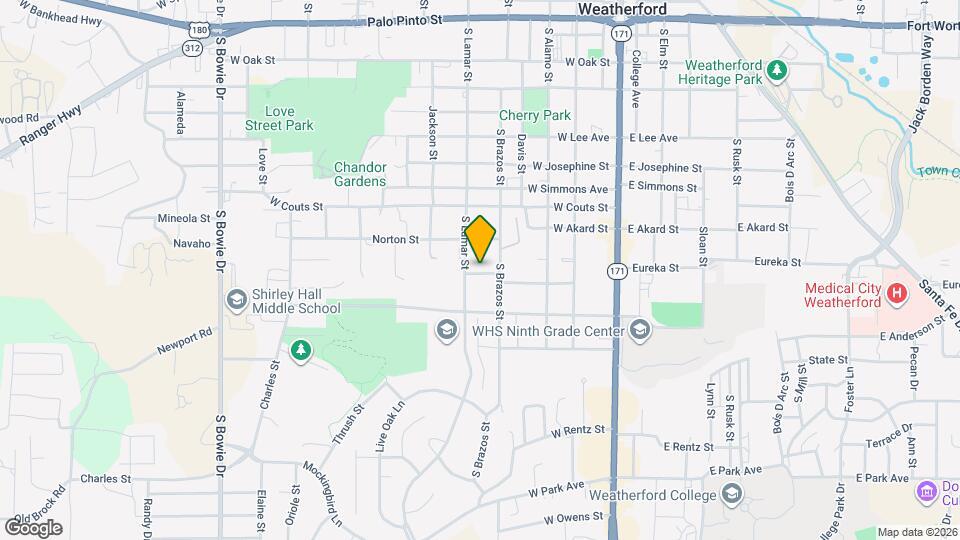 410 McCarty St Map and Location Details