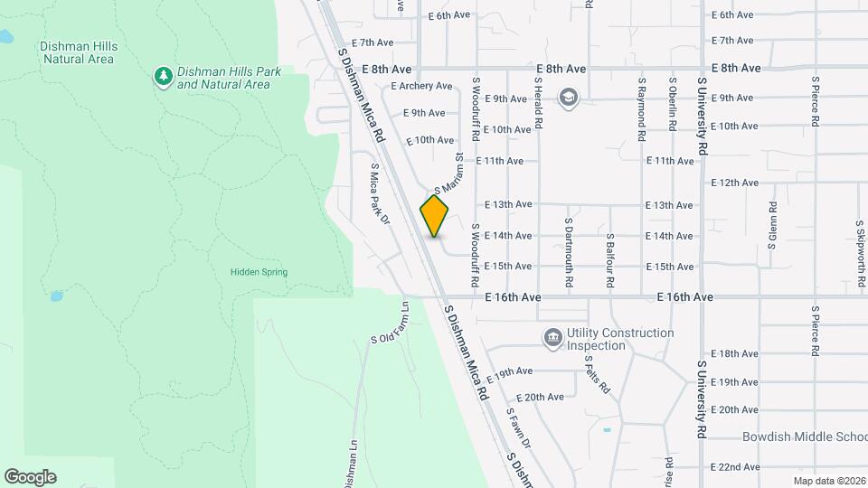 1318 S Robinhood St Map and Location Details