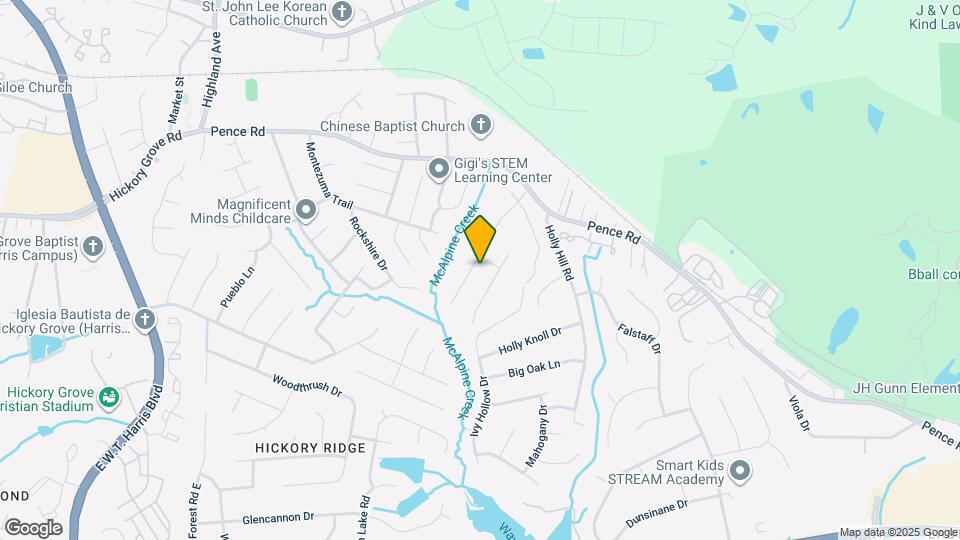 7717 Pence Pond Ln Map and Location Details