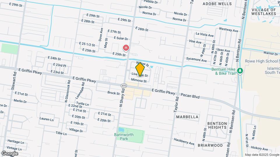 2413 Mimosa St Map and Location Details