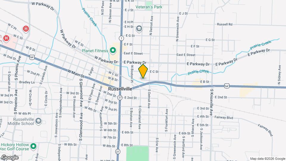 312 E B St Map and Location Details