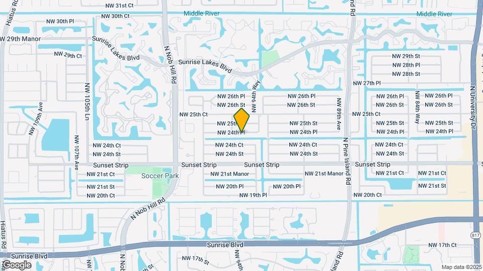 9590 NW 24th Pl Map and Location Details