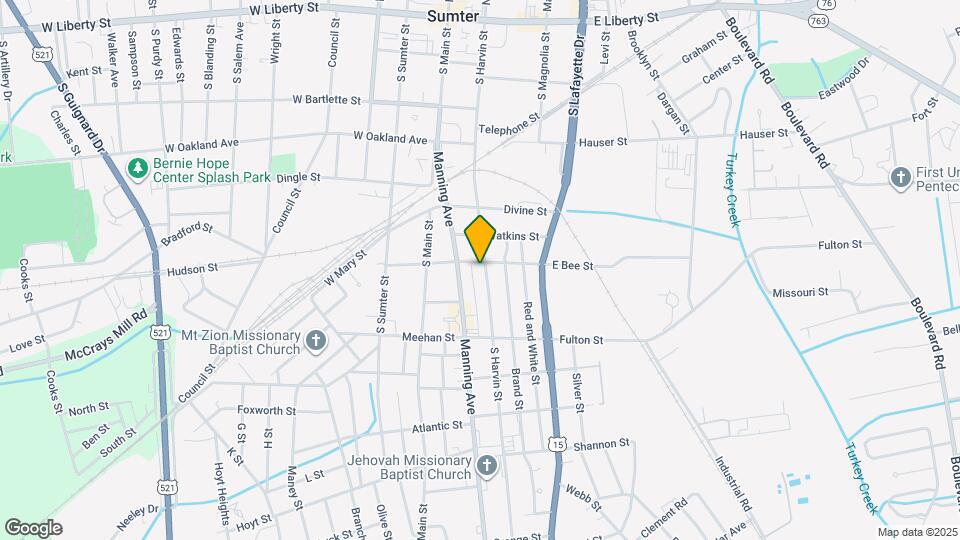 504 S Harvin St Map and Location Details