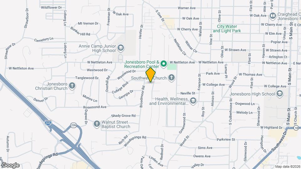 1601 Brookhaven Rd Mapa y Detalles de la Ubicación