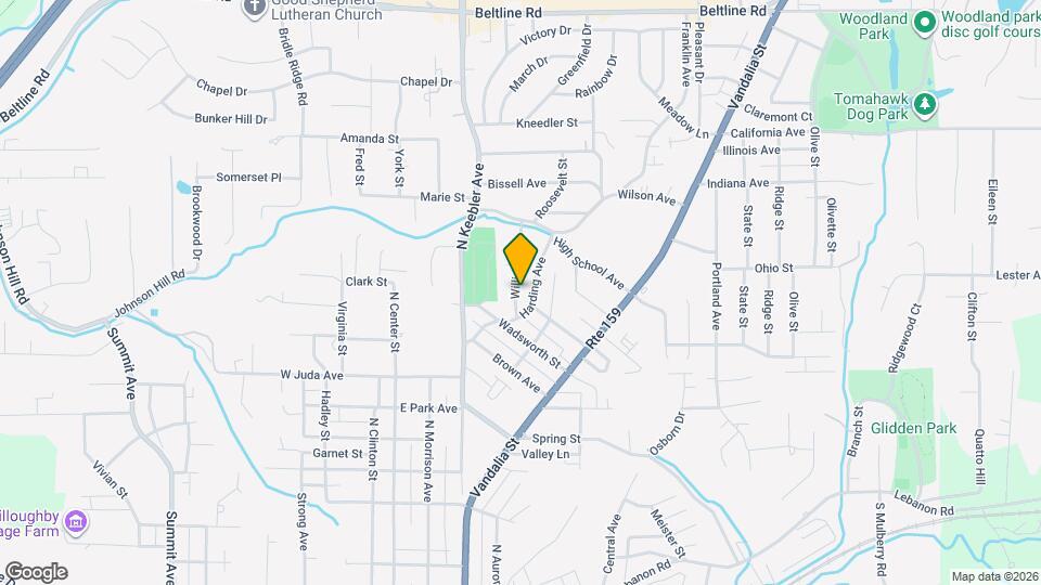 1120 Williams St Mapa y Detalles de la Ubicación