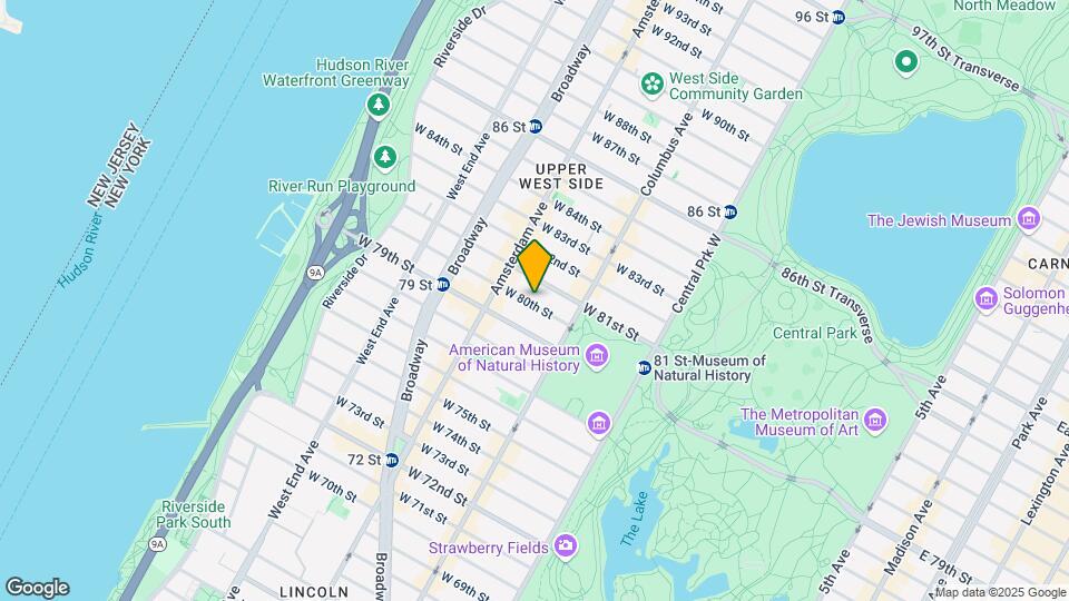 147 W 80th St Mapa y Detalles de la Ubicación