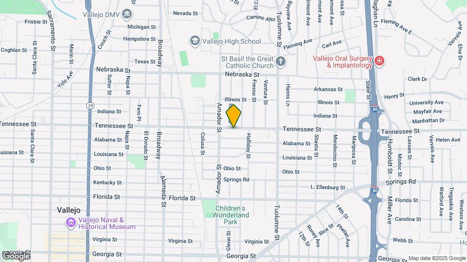 1307 Tennessee St Map and Location Details