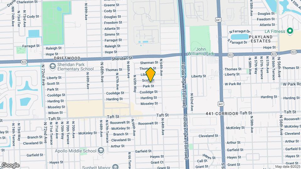 6471 Park St Map and Location Details