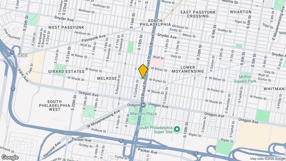 2504 S Broad St Map and Location Details