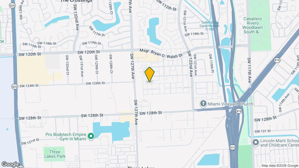 12501 SW 124th Ter Map and Location Details