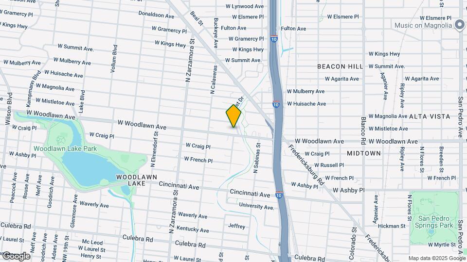 1505 W Woodlawn Ave Map and Location Details