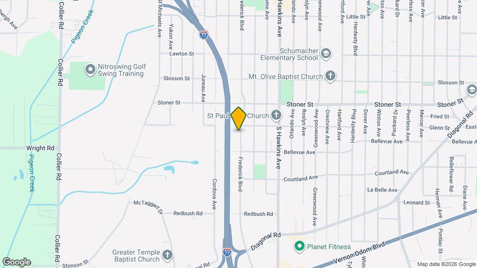 1276 Frederick Blvd Map and Location Details