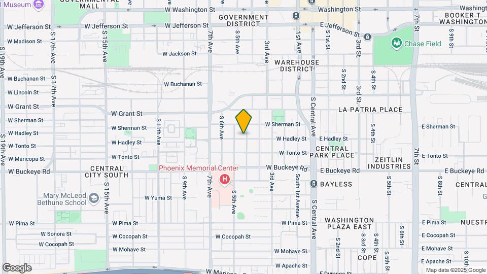 822 S 4th Ave Map and Location Details