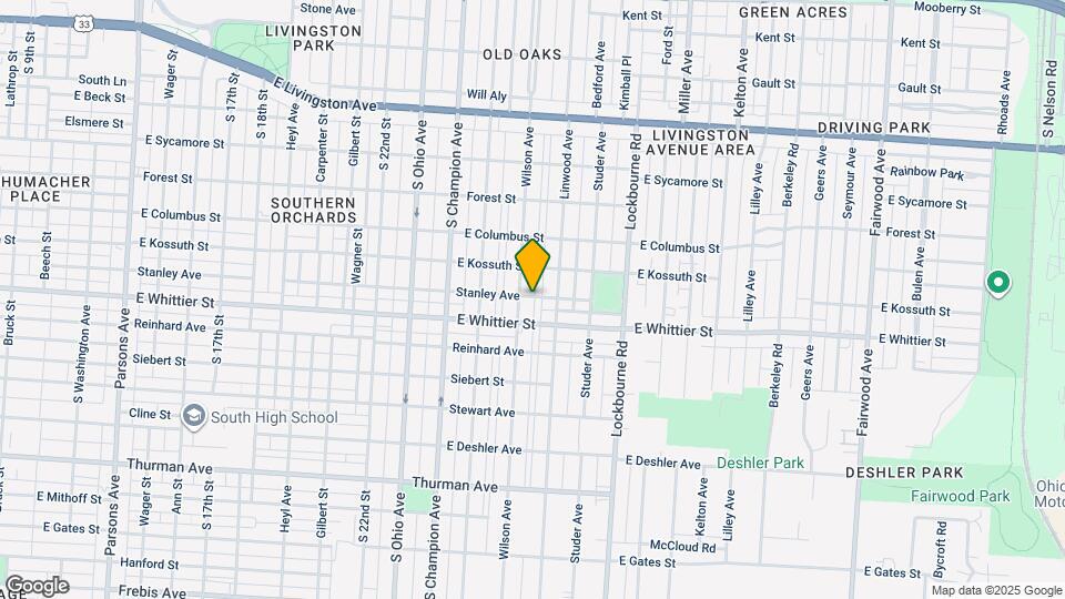 1095 Stanley Ave Map and Location Details