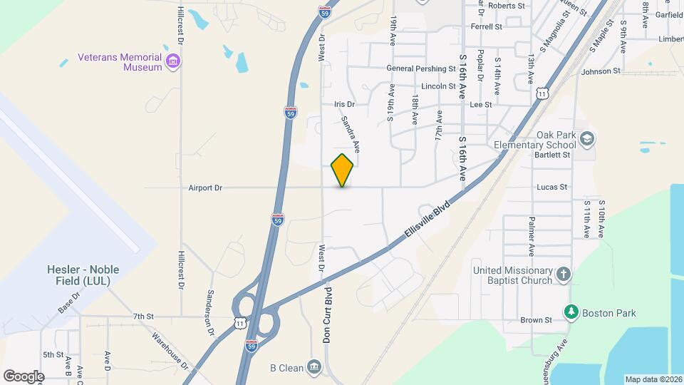 2028 Airport Dr Map and Location Details