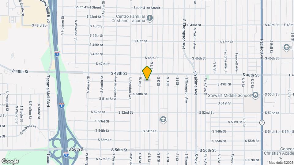 4822 S L St Mapa y Detalles de la Ubicación