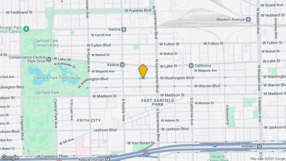 3053 W Washington Blvd, Unit #1 Map and Location Details