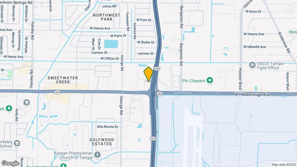 Furnished Studio-Tampa - North Airport Map and Location Details