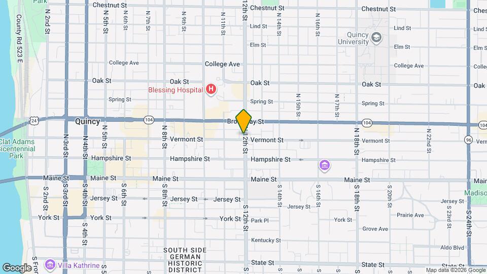 1135 Vermont St, Unit 1 Map and Location Details
