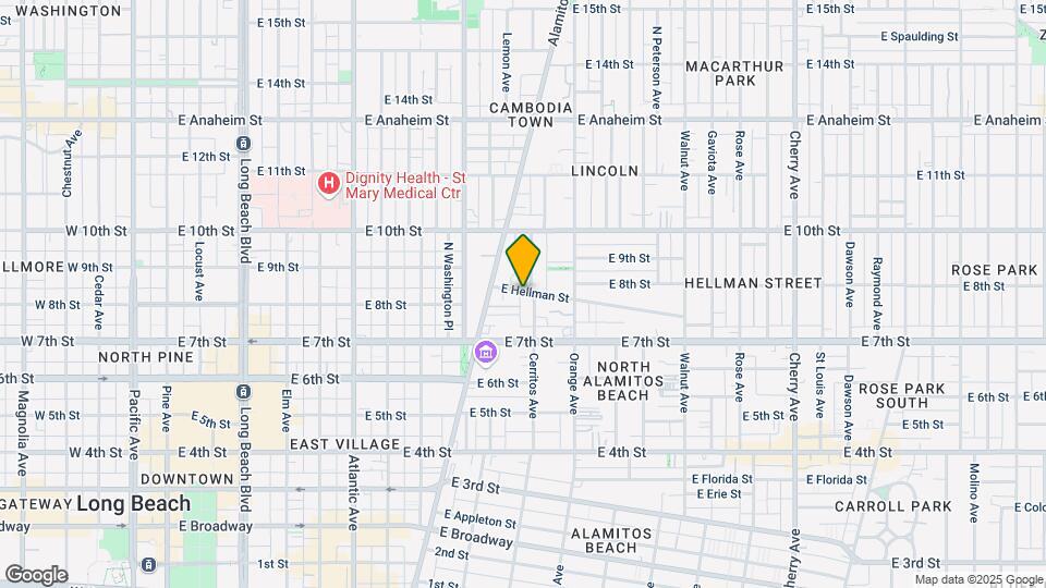 1050 E Hellman St Map and Location Details