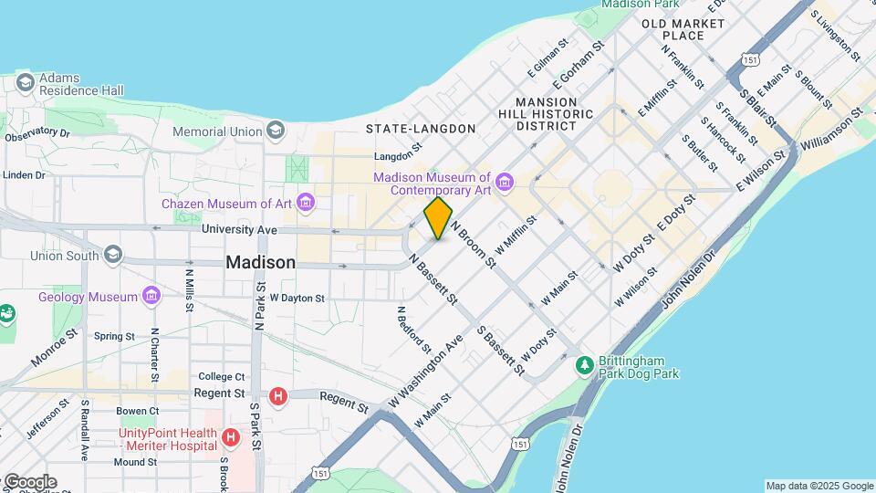 425 W Johnson St Mapa y Detalles de la Ubicación