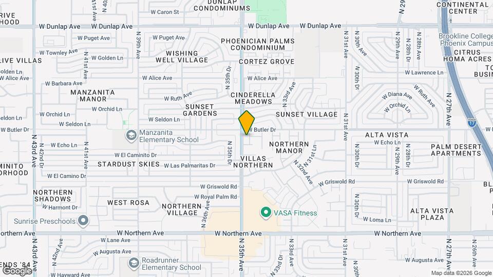 8434 N 34th Dr Map and Location Details