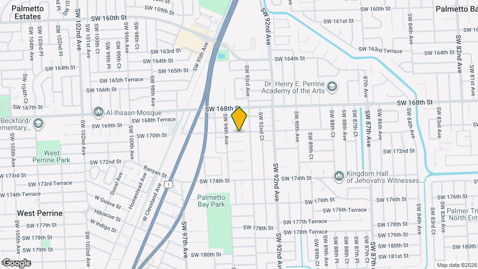 9330 SW 170th St Map and Location Details