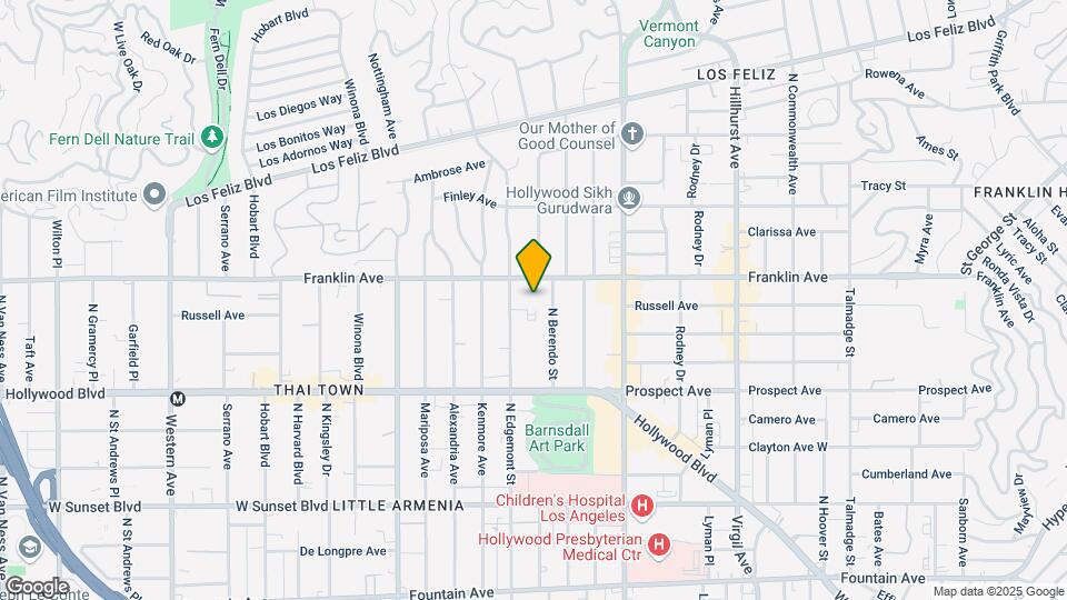 1828-1850 N Edgemont St Map and Location Details