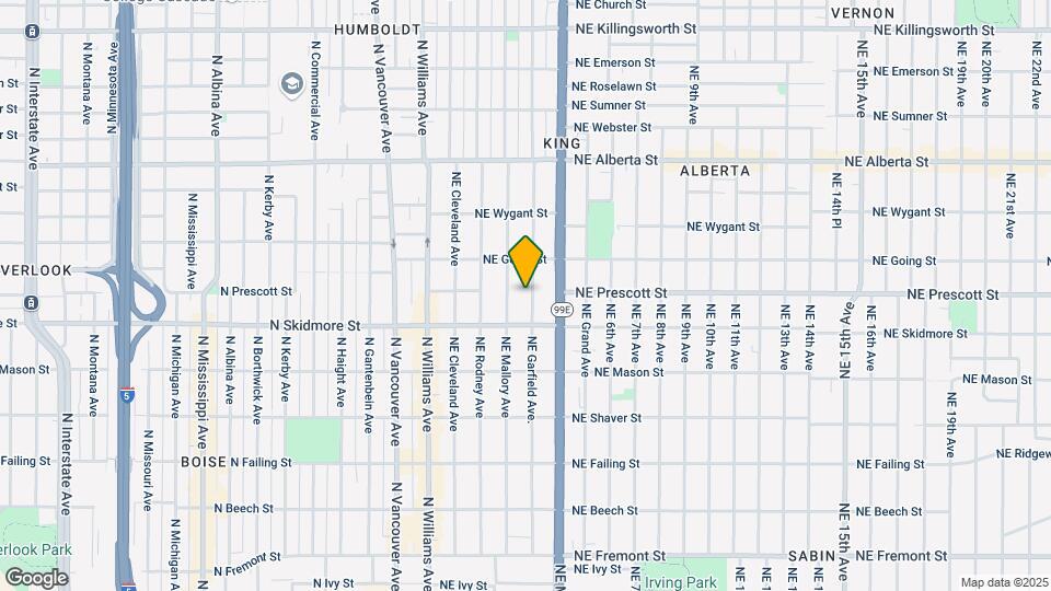 4423 NE Garfield Ave. Map and Location Details