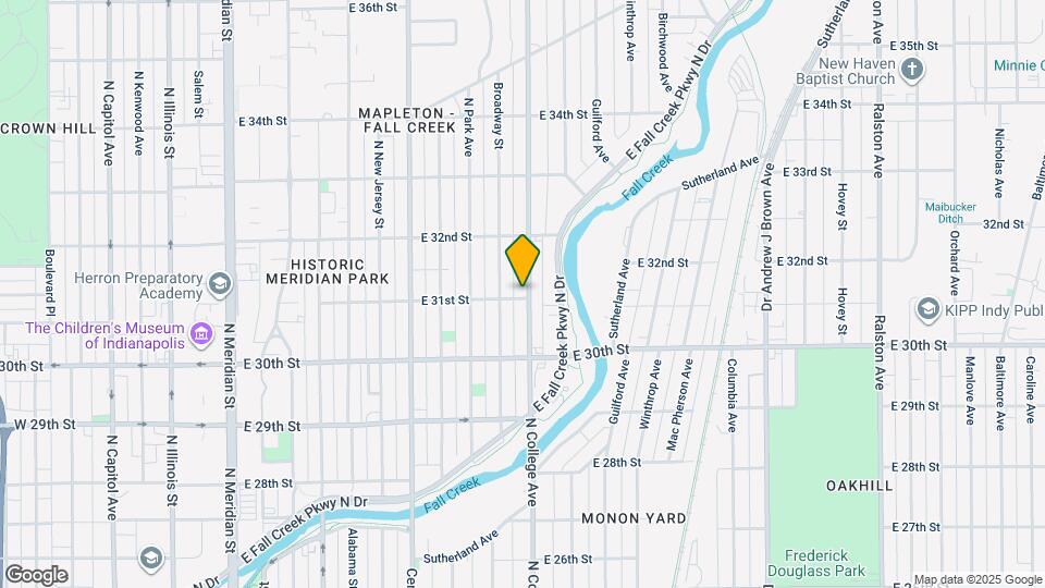 3104 N College Ave Map and Location Details