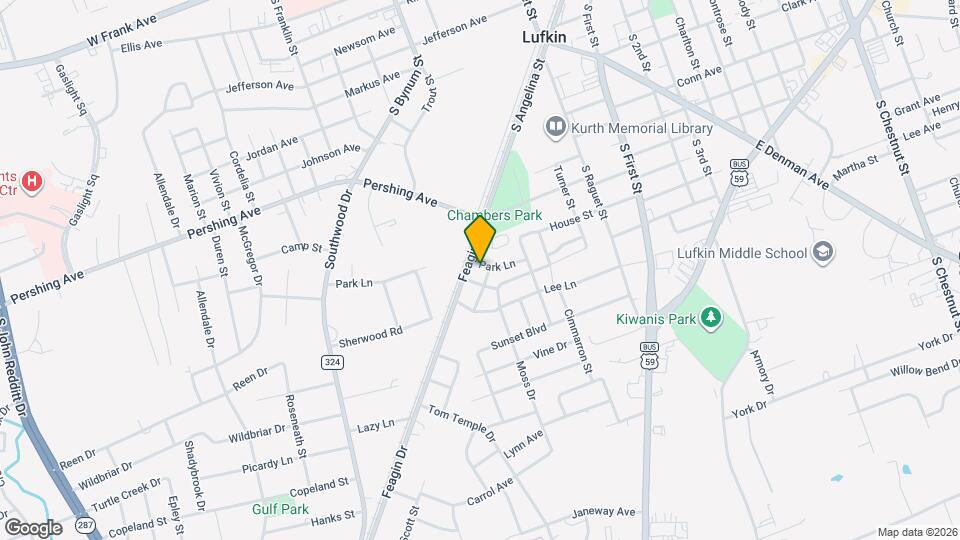 607 Park Ln Map and Location Details