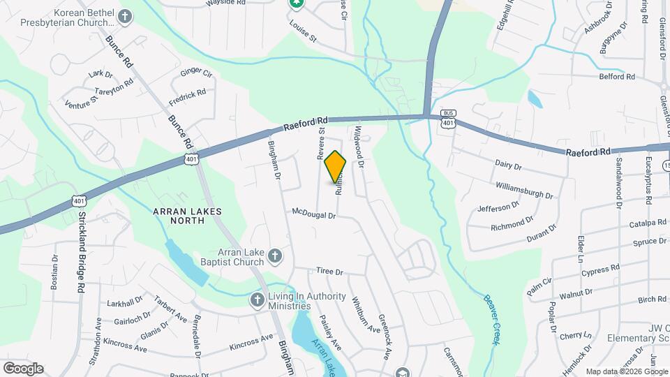 1070 Rulnick St Map and Location Details