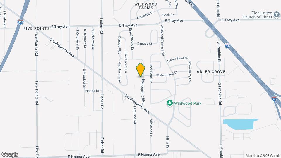 3410 Brandenburg Blvd Mapa y Detalles de la Ubicación