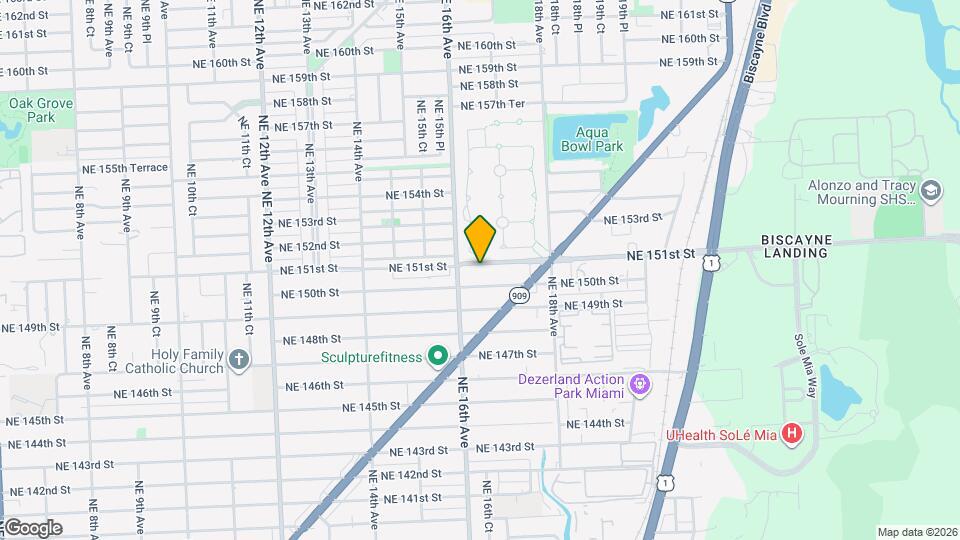 1630 NE 151st St Mapa y Detalles de la Ubicación