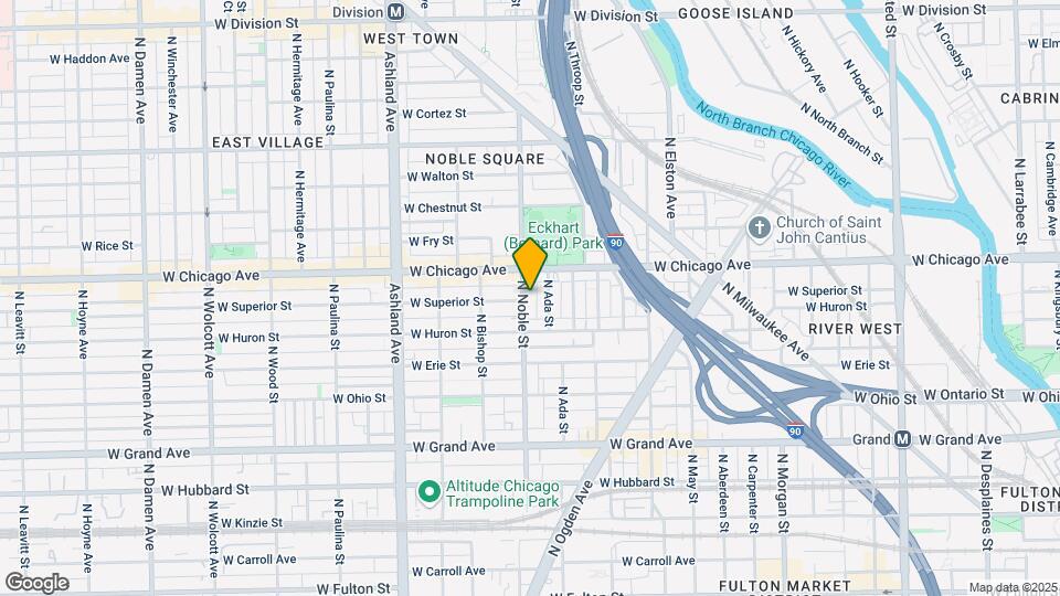 731 N Noble St Map and Location Details