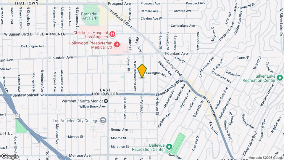 1159 N Virgil Ave Map and Location Details