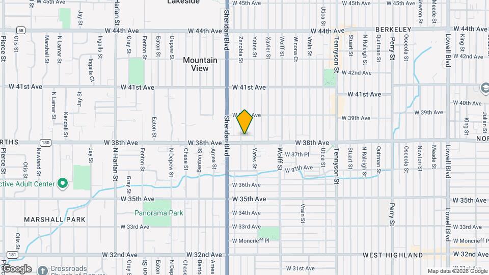 3820 N Zenobia St Map and Location Details