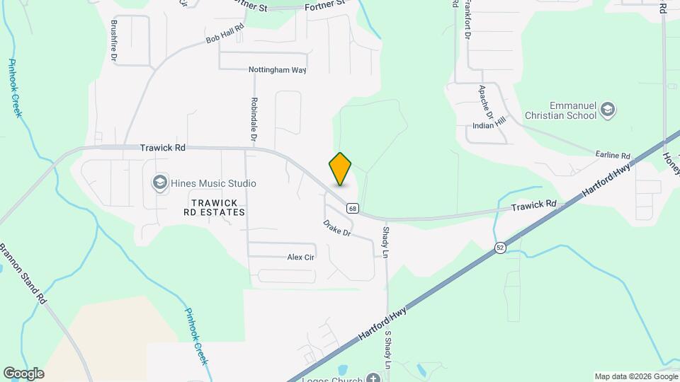 1012 Trawick Rd Map and Location Details