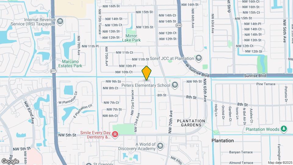 880 NW 72nd Ter, Unit #2 Map and Location Details