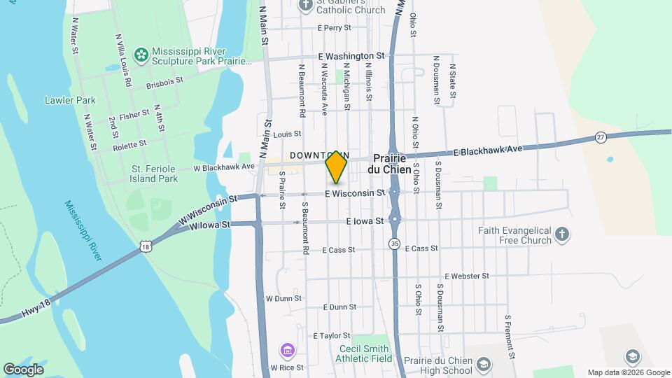 209 E Wisconsin St, Unit Lower Map and Location Details