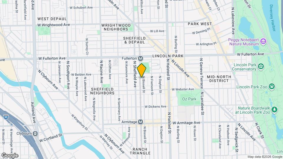 2238 N Bissell St Map and Location Details