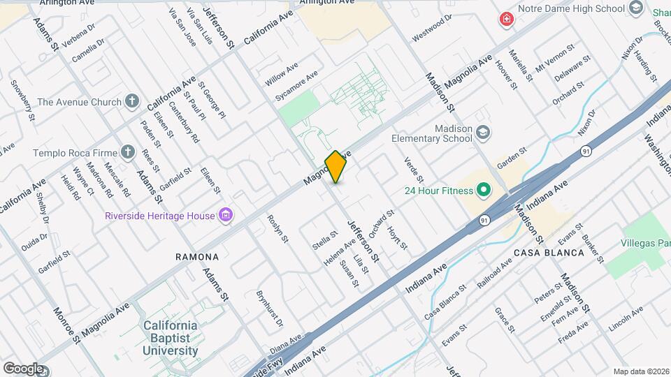 3725 Jefferson St Map and Location Details