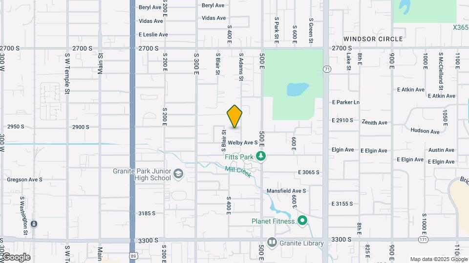 2930 S Adams St Map and Location Details