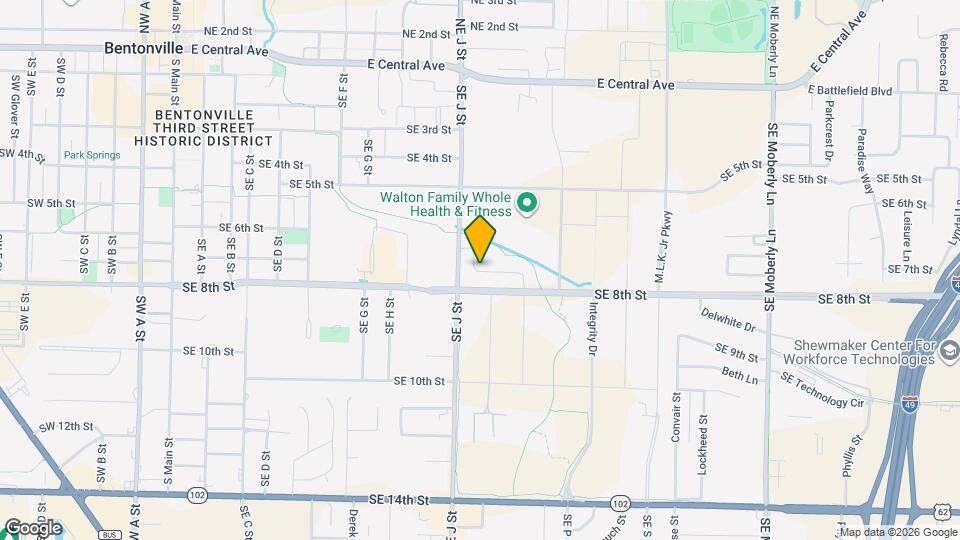 1001 St Map and Location Details