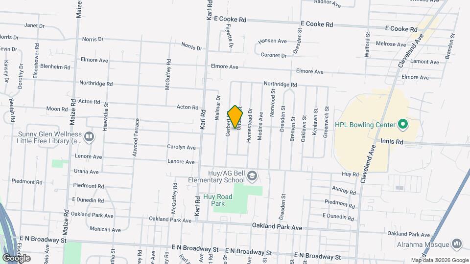 3491 Ontario St Map and Location Details