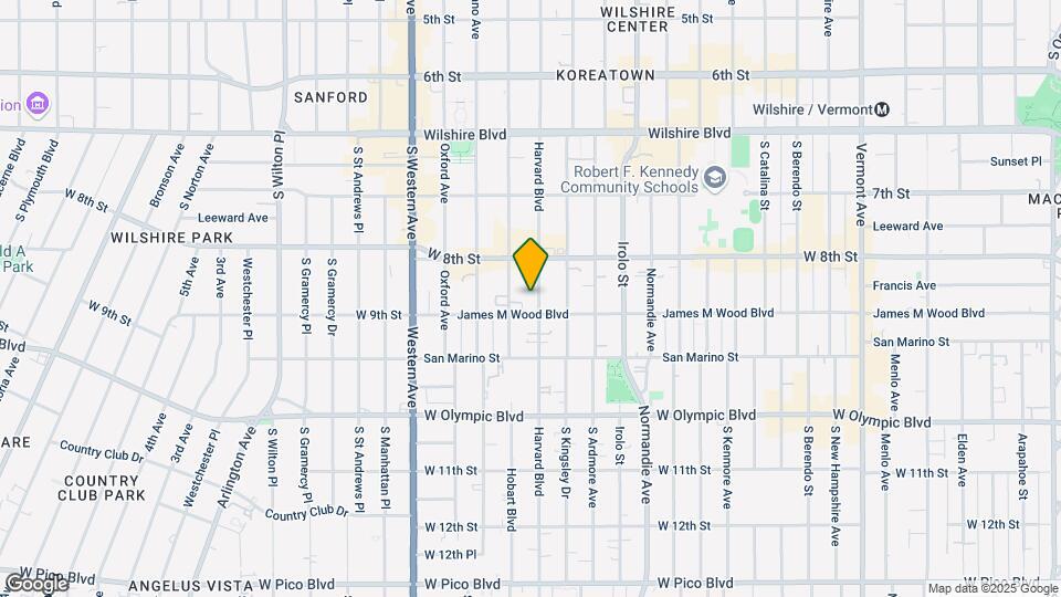 849 S Harvard Blvd Map and Location Details