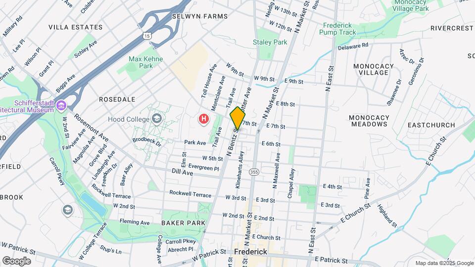 620 N Bentz St Map and Location Details